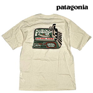 PATAGONIA p^SjA ANAeBbN ANV I[KjbN TVc AQUATIC ACTION ORGANIC T-SHIRT LFNL LITTLE FISH: UNDYED NATURAL 37801