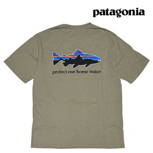 PATAGONIA �p�^�S�j�A �z�[�� �E�H�[�^�[ �g���E�g �I�[�K�j�b�N T�V���c HOME WATER TROUT ORGANIC TEE RVGN RIVER ROCK GREEN 37547