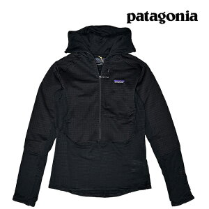 PATAGONIA �p�^�S�j�A ���f�B�[�X R1 �v���I�[�o�[ �t�[�f�B WOMEN'S R1 P/O HOODY BLK BLACK 40077
