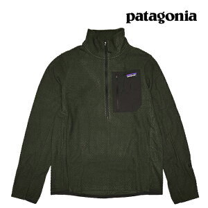 ���{���������f�� PATAGONIA �p�^�S�j�A R1 �G�A �W�b�v�l�b�N R1 AIR ZIP NECK OLGG OLD GROWTH GREEN 40246