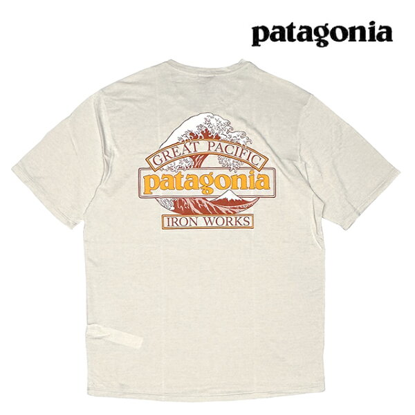 PATAGONIA パタゴニア キャプリーン クール デイリー シャツ グレート ウェーブス CAPILENE COOL DAILY SHIRT GREAT WAVES DYWH DYNO WHITE 45456 速乾