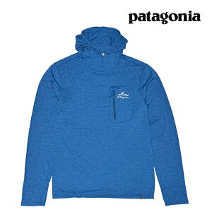 PATAGONIA �p�^�S�j�A �L���v���[�� �N�[�� �T�� �t�[�f�B �N���E�h �N���b�O �N���X�g CAPILENE COOL SUN HOODY CLOUD CRAG CREST AQBX AQUATIC BLUE - LIGHT AQUATIC BLUE X-DYE 44938 ����