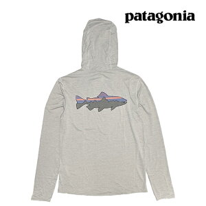 PATAGONIA �p�^�S�j�A �L���v���[�� �N�[�� �T�� �t�[�f�B �t�B�b�c���C �g���E�g CAPILENE COOL SUN HOODY FITZ ROY TROUT CGSX CRISP GREY - SALT GREY X-DYE 44937 ����