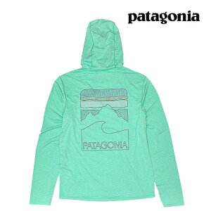 PATAGONIA �p�^�S�j�A �L���v���[�� �N�[�� �T�� �t�[�f�B �s�[�N �r�W�����Y CAPILENE COOL SUN HOODY PEAK VISIONS AQTX AQUA STONE - EARLY TEAL X-DYE 44939 ����