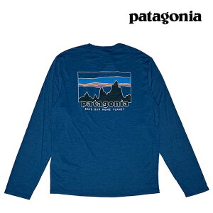 PATAGONIA �p�^�S�j�A �����O�X���[�u �L���v���[�� �N�[�� �f�C���[ �V���c '73 �X�J�C���C�� LONG-SLEEVED CAPILENE COOL DAILY SHIRT '73 SKYLINE CMBX CLEMENT BLUE - LIGHT CLEMENT BLUE X-DYE 45454 ����
