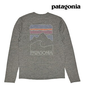 PATAGONIA �p�^�S�j�A �����O�X���[�u �L���v���[�� �N�[�� �T�� �V���c �s�[�N �r�W�����Y LONG-SLEEVED CAPILENE COOL SUN SHIRT PEAK VISIONS FGNX FORGE GREY - NOBLE GREY X-DYE 44934