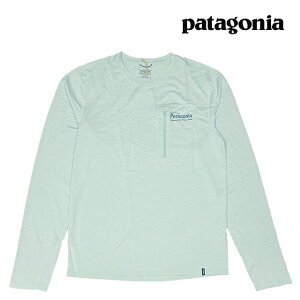 PATAGONIA �p�^�S�j�A �����O�X���[�u �L���v���[�� �N�[�� �T�� �V���c �E�H�[�^�[ �s�[�v�� �o�i�[ LONG-SLEEVED CAPILENE COOL SUN SHIRT WATER PEOPLE BANNER TBIX THERMAL BLUE - THIN ICE X-DYE 44931