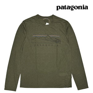PATAGONIA �p�^�S�j�A �����O�X���[�u �L���v���[�� �N�[�� �g���C�� �V���c �X�g���^�s�[�N�X LONG-SLEEVED CAPILENE COOL TRAIL SHIRT STRATAPEAKS BSNG BASIN GREEN 23711