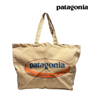 PATAGONIA �p�^�S�j�A ���T�C�N�� �I�[�o�[�T�C�Y �g�[�g RECYCLED OVERSIZED TOTE OLCC '95 OVAL LOGO: CLASSIC TAN 59255