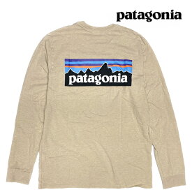 PATAGONIA パタゴニア ロングスリーブ P-6 ロゴ レスポンシビリティー メンズ Tシャツ LONG-SLEEVED P-6 LOGO RESPONSIBILI-TEE ORTN OAR TAN 38518 長袖