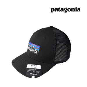 PATAGONIA p^SjA P-6S gbJ[ nbg Xq P-6 LOGO TRUCKER HAT BLK BLACK 38289