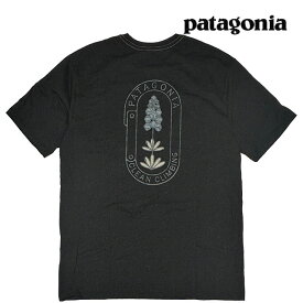 PATAGONIA パタゴニア クリーンクライム トレード レスポンシビリティー CLEAN CLIMB TRADE RESPONSIBILI-TEE CLBI CLEAN CLIMB BLOOM: INK BLACK 37589