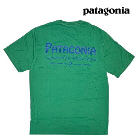 PATAGONIA パタゴニア ウォーター ピープル オーガニック ポケット Tシャツ WATER PEOPLE ORGANIC POCKET WPGN WATER PEOPLE BANNER: GATHER GREEN 37734