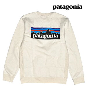{i PATAGONIA p^SjA P-6 S AbvCU N[ XEFbgVc P-6 LOGO UPRISAL CREW SWEATSHIRT BCW BIRCH WHITE 39657