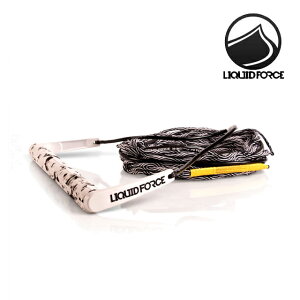 LIQUID FORCE リキッドフォース ロープ TEAM HANDLE W/ H-BRAID 70 COMBO WHITE ウエイクボード