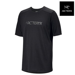 ARC'TERYX �C�I�j�A �����m�E�[�� �A�[�N���[�h ���S �V���[�g�X���[�u IONIA MERINO WOOL ARC'WORD LOGO SHIRT SS BLACK X000007733 �A�E�g�h�A �n�C�L���O