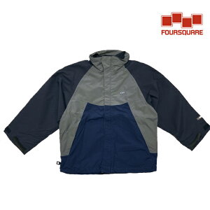 FOURSQUARE tH[XNGA [X WPbg YOUTH CURVED CHEST JACKET BLUE NIGHTS XL[ Xm[{[h qǂp