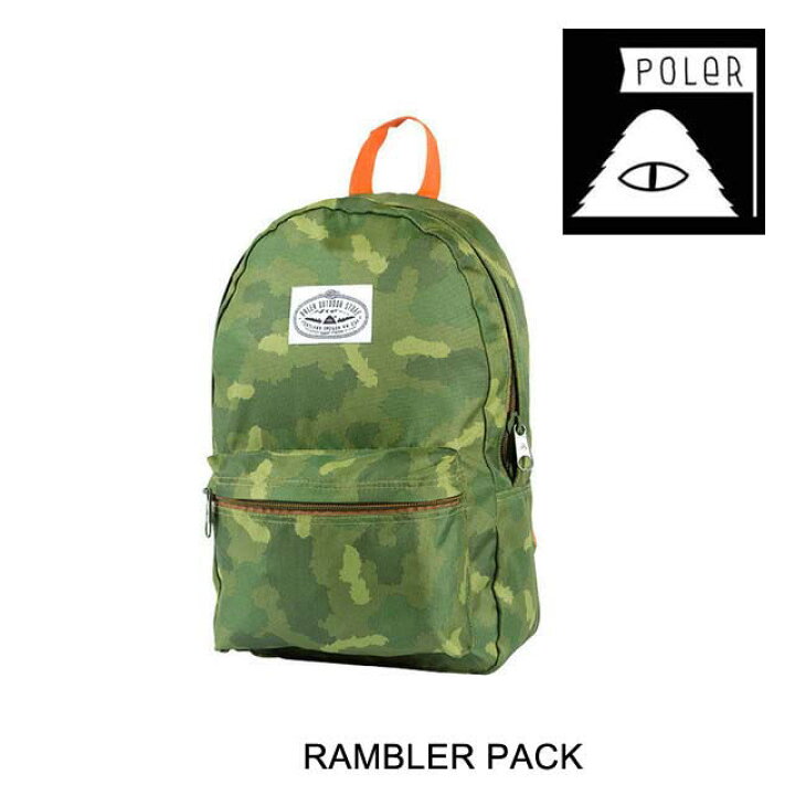楽天市場】POLER ポーラー バックパック THE RAMBLER PACK GREEN CAMO 