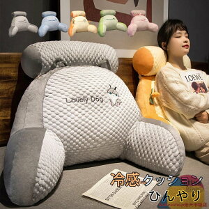 背もたれ クッション 涼感 アイスシルク 冷感 涼感アイスシルク 2in1 多機能 クッション 腰用クッション 腰すっぽり 涼感アイスシルククッション 人間工学 椅子 ベッド 座布団 座布団クッシ