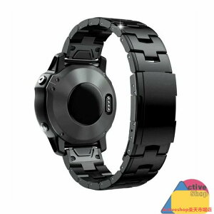 人気 チタン合金スマートウォッチ QuickFit 22mm/26mm 時計バンド ベルト 超軽量チタン合金ス スマートウォッチバンド ベルト 腕時計バンド 交換ベルト for GARMIN(ガーミン)
