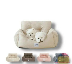 ベーシックカーシート ドライブベッド 犬用 ドライブボックス ドライブボックス ペット用品 ペットクッション ドライブシート ベッド ペット用 中小型犬 お出かけ 汚れ防止 リード付き
