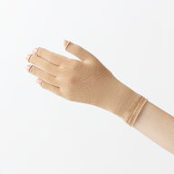 オカモト 弾性グローブ ショート手指及び手背の圧迫用弾性グローブブラック・ベージュ送料無料メーカー生…