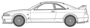 tW~͌^ 1/24 p݃~bhiCgV[Y No.4 Y XJCC GT-R (R33) RGO p-4 