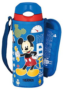 サーモス 水筒 真空断熱ストローボトル 400ml ミッキー ブルーレッド 保冷専用 FHL-402FDS BL-R 送料無料
