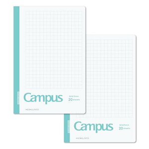 コクヨ キャンパス タックメモ 教科書やプリントにもっと書き足せる ノートふせん 表紙カバー付き 5mm方眼罫 大サイズ 2冊セット A 送料無料