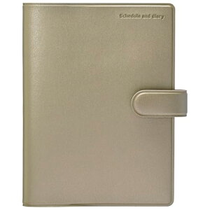 クツワ 手帳 家計簿付き手帳 2026年 A6 ウィークリー 月曜始まり シャンパンゴールド 141SHC 2025年12月始まり 送料無料