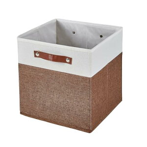 VECELO 収納ボックス 幅30.5×奥行30.5×高さ30.5cm 収納ケース 衣類 大容量 取っ手付き 布団 小物 収納 防塵 折 送料無料