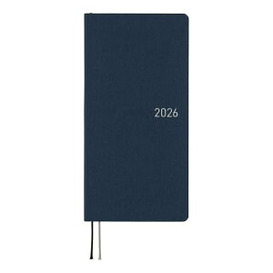 ほぼ日手帳 2026 weeks MEGA カラーズ/コスモブルー 1月始まり 週間手帳 週間レフト スリム縦長 方眼メモ215ページ 送料無料