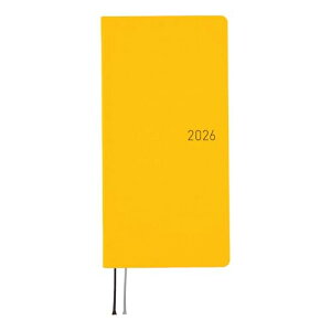ほぼ日手帳 2026 weeks MEGA 英語版 カラーズ/フルムーンイエロー 1月始まり 週間手帳 週間レフト スリム縦長 方眼メモ 送料無料