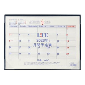 ���C�t 2026�N �f�X�N�J�����_�[ A4 ���ԗ\��\ D6A4C ��������