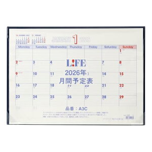 ���C�t 2026�N �f�X�N�J�����_�[ A3 ���ԗ\��\ D6A3C ��������