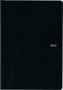 博文館 手帳 2026年 マンスリー スケジューラー 黒 No.59 (2026年 1月始まり) 送料無料