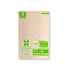 寿堂 封筒 カラー封筒 桜色 無地 カラー上質 サイド貼 角形2号 角2 90g 100枚 02161 送料無料