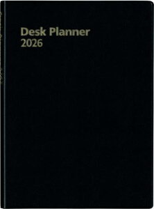 博文館 手帳 2026年 B6 ウィークリー デスクプランナー 7日 黒 No.176 (2026年 1月始まり) 送料無料