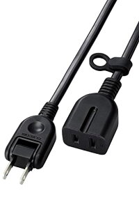 エレコム 電源タップ 延長コード 2m ほこり防止シャッター付き 極性対応 3ピンプラグ接続可能 ブラック スイングプラグ T-X01- 送料無料