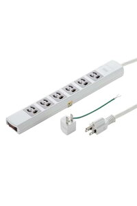 サンワサプライ 電源タップ 3P・6個口 5m TAP-36MG-5 送料無料