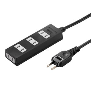 サンワサプライ 電源タップ ほこり防止シャッター 火災予防 4個口・2ピン・5m 配線しやすいスイングプラグ ブラック TAP-TSH4 送料無料