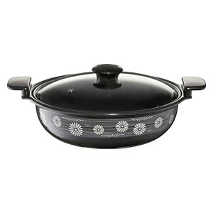 高木金属工業(Takagi Metal) 高木金属 両手鍋 洗いやすい 卓上鍋 ホーロー IH対応 27cm あじわい鍋 土鍋風 平安 送料無料