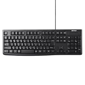 �o�b�t�@���[ BUFFALO USB�ڑ� �L���X�^���_�[�h�L�[�{�[�h �u���b�N BSKBU105BK�yWindows/PS4/Nintendo