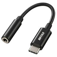 バッファロー USB Type-C 3.5mm 3極 4極 オーディオ 変換 アダプター ハイレゾ対応 DAC搭載 高耐久ケーブ…