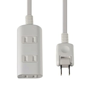 �G���p(ELPA) ���t�^�b�v���� �d���^�b�v �����R�[�h 125V 3m 3�� �z���C�g WBT-N3030B(W)