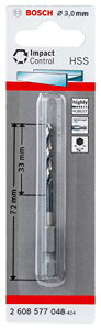 �{�b�V��(BOSCH) IXO�p�h�����A�_�v�^�[��p�h�����r�b�g3mm�� 2608577048 ���s0.3×����7.2×��0.635cm