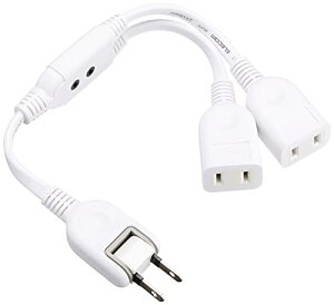 �G���R�� �d���^�b�v 0.2m AC�A�_�v�^�p�d�������R�[�h 2�� �X�C���O�v���O �z���C�g T-ADR3WH