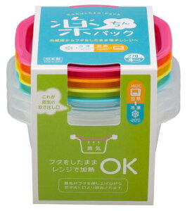 �C�m�}�^���w(Inomata-k) �ۑ��e�� �y����p�b�N ���� ��P�p 270ml 4�Z�b�g �J���t�� ���{�� �d�q�����W�Ή� �t�^�t�� ��