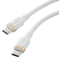 エレコム USB Type C ケーブル 2m 100W PD対応 高速充電 シリコン素材 なめらか やわらか 【 MacBook/iPa…