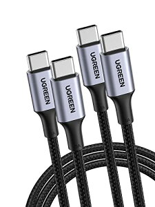 UGREEN USB Type C�P�[�u��PD�Ή�100W/5A ���}���[�dUSB C to USB C �f���h�~ iPhone 15�AMacB